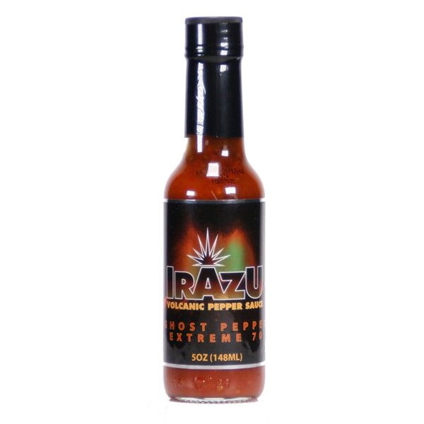 Irazu Volcanic Pepper Sauce - Ghost Pepper Extreme 70, 5 oz - Snazzy Gourmet