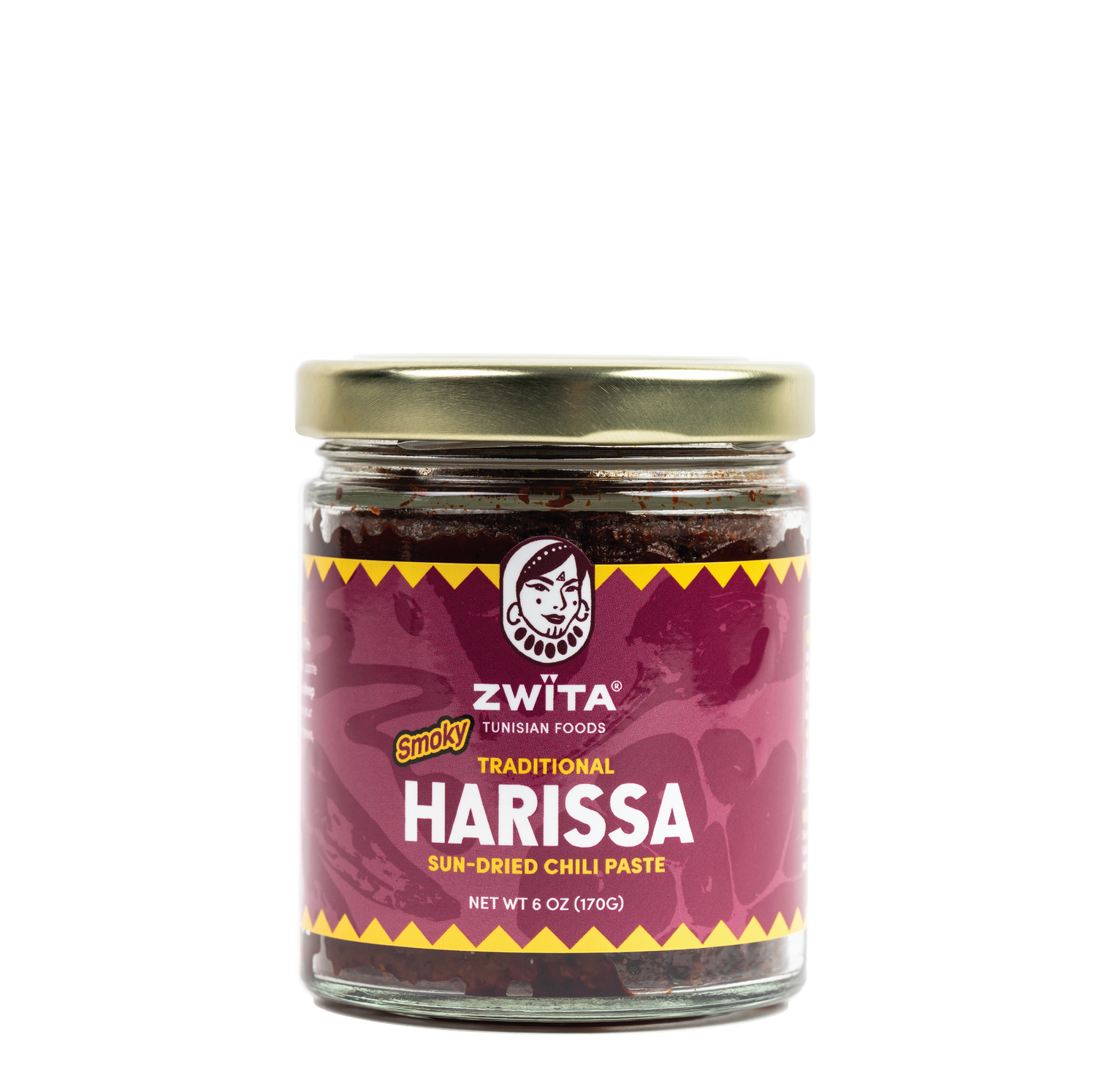 Zwita Smoky Traditional Harissa Sauce, 6 oz