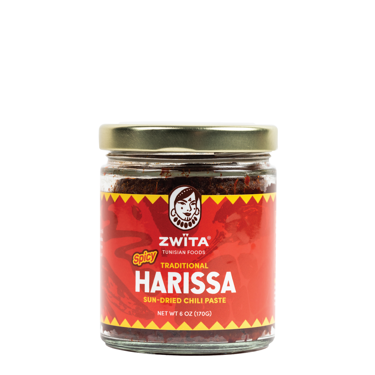 Zwita Spicy Traditional Harissa Sauce, 6 oz