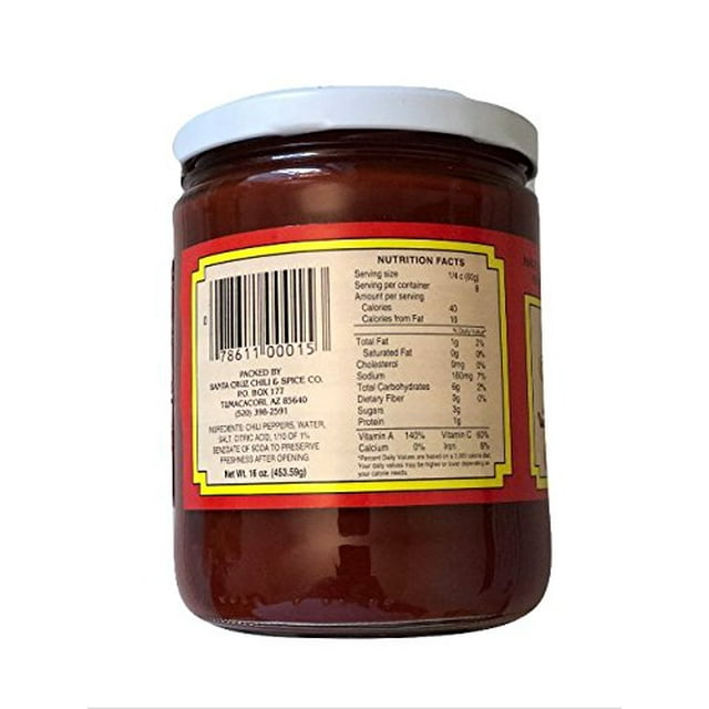 Santa Cruz Chili Paste / Chile Colorado en pasta Santa Cruz, 16 oz