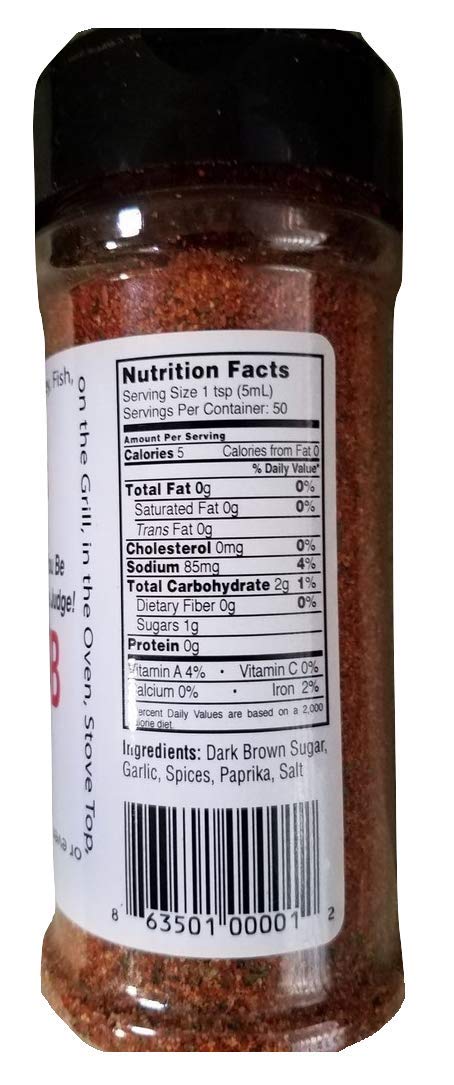 Judge Cline's Levi's Rub nutrition facts and ingredients label