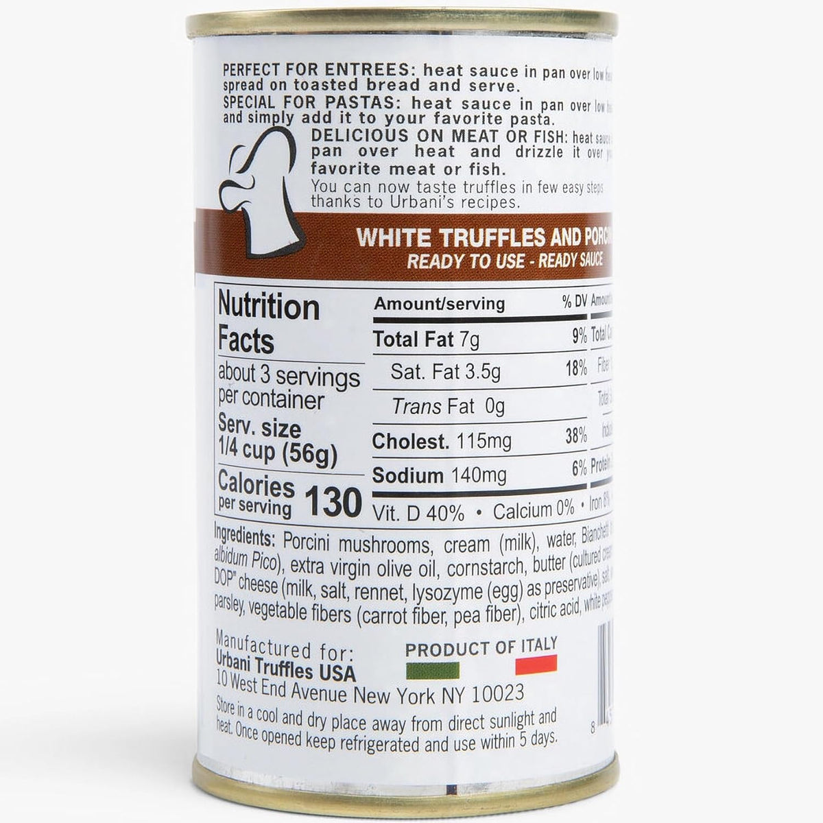 Urbani Truffles White Truffles &amp; Porcini Sauce 180g (6.4oz)