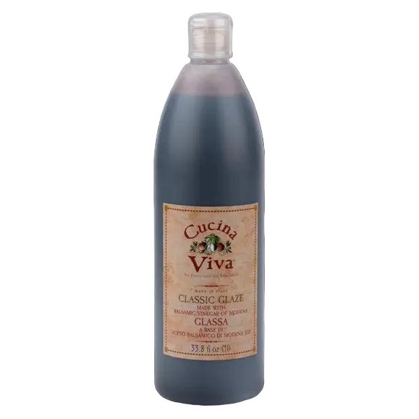 Bottle of Cucina Viva Classic Glaze on a white background