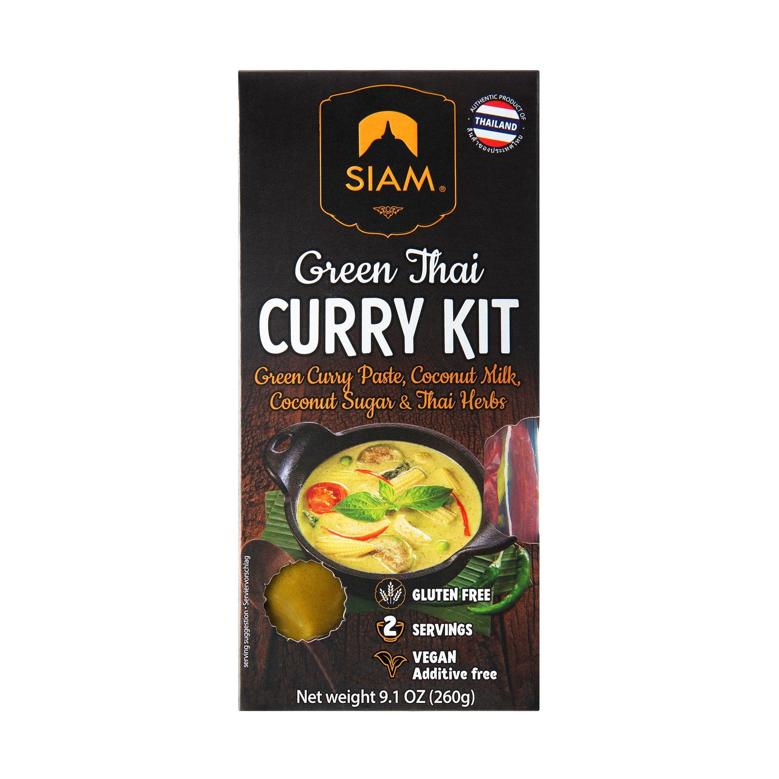 SIAM Green Thai Curry Kit, 9.1 oz (260g)