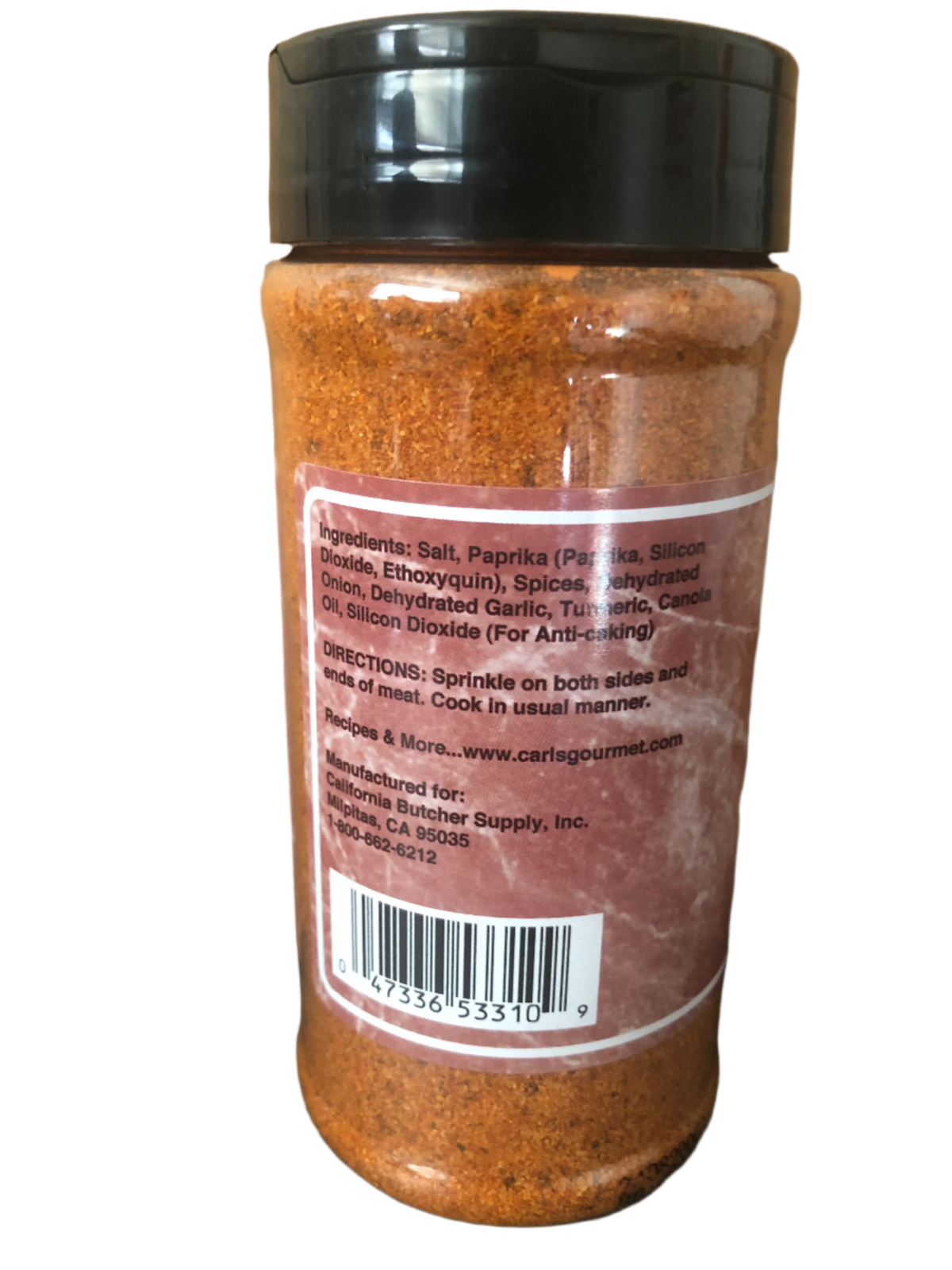 Carl&#39;s Gourmet All Natural Ol&#39; Western BBQ Spice Seasoning &amp; Meat Rub, 12 oz (341g) - Snazzy Gourmet