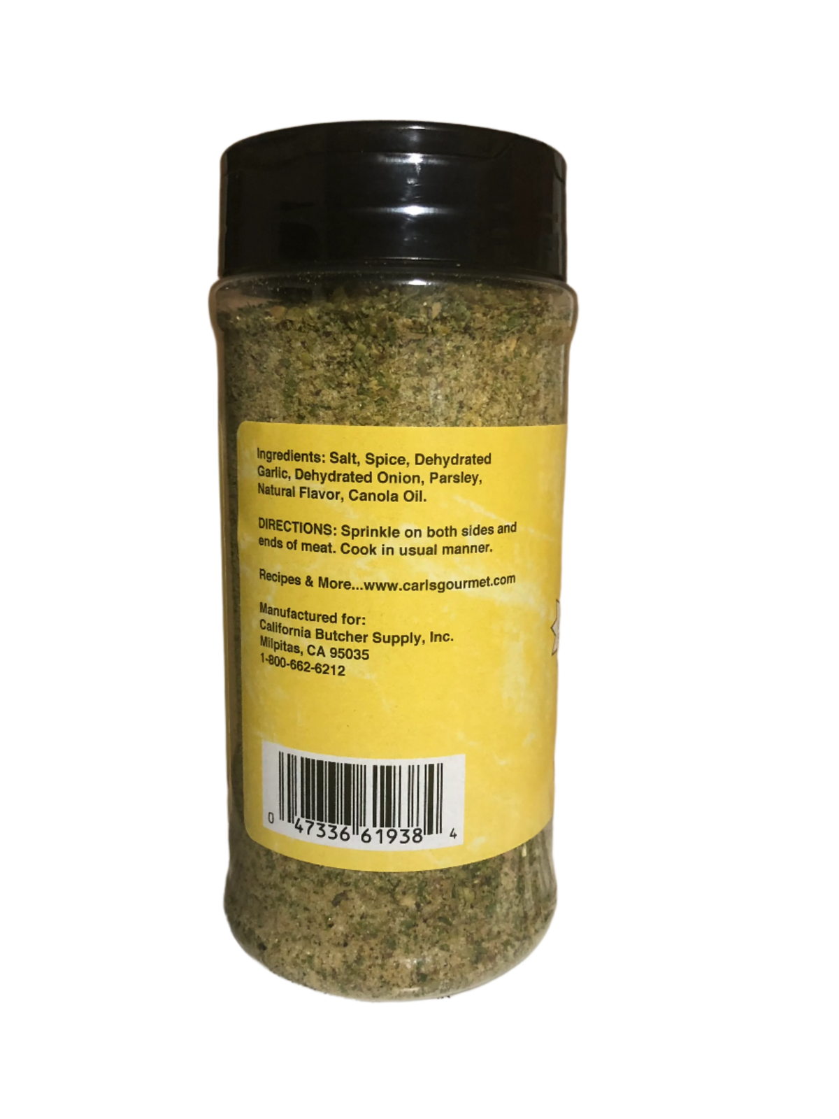 Carl&#39;s Gourmet All Natural Low Salt Lemon Seasoning, 10.7 oz (304g)
