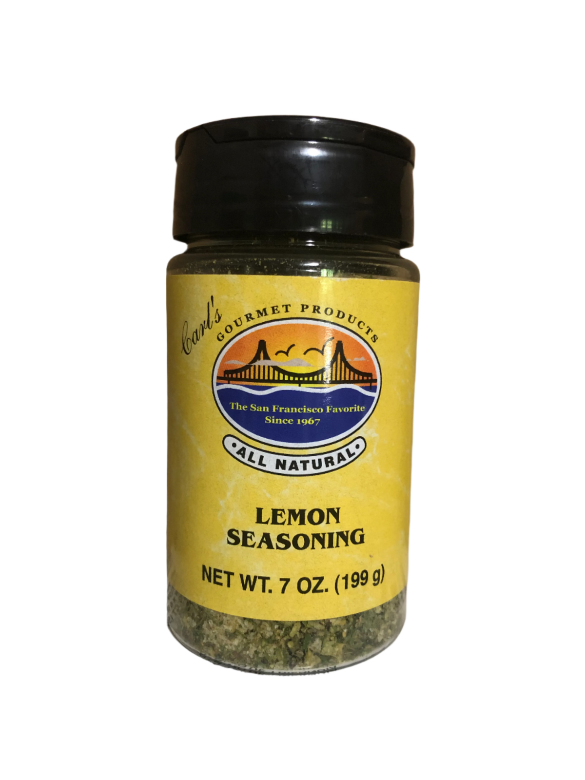 Carl&#39;s Gourmet All Natural Lemon Seasoning and Meat Rub - 7oz - Snazzy Gourmet front