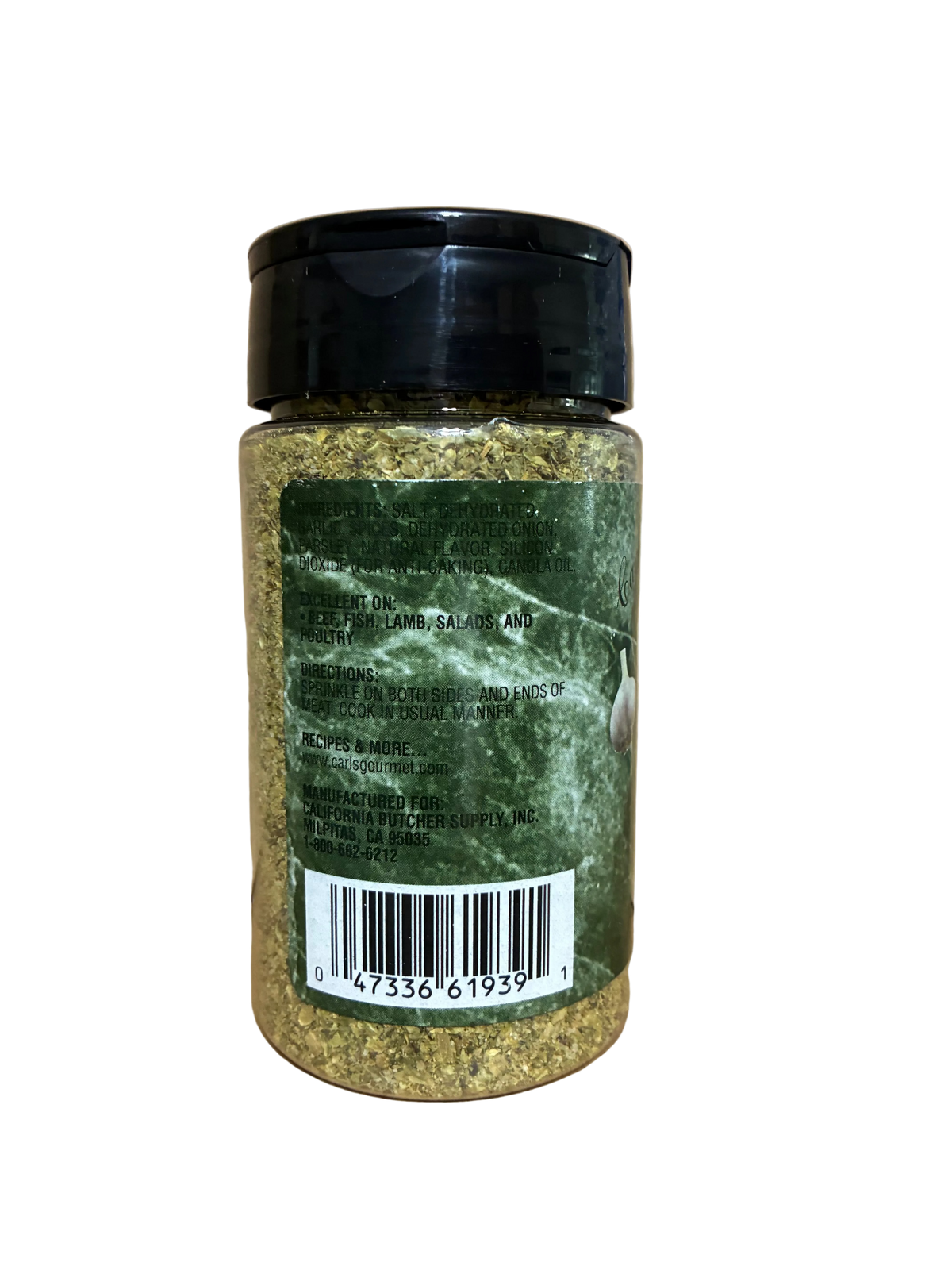 Carl's Gourmet All Natural Lemon Garlic Seasoning and Meat Rub - 5.8 oz (165g) - Snazzy Gourmet