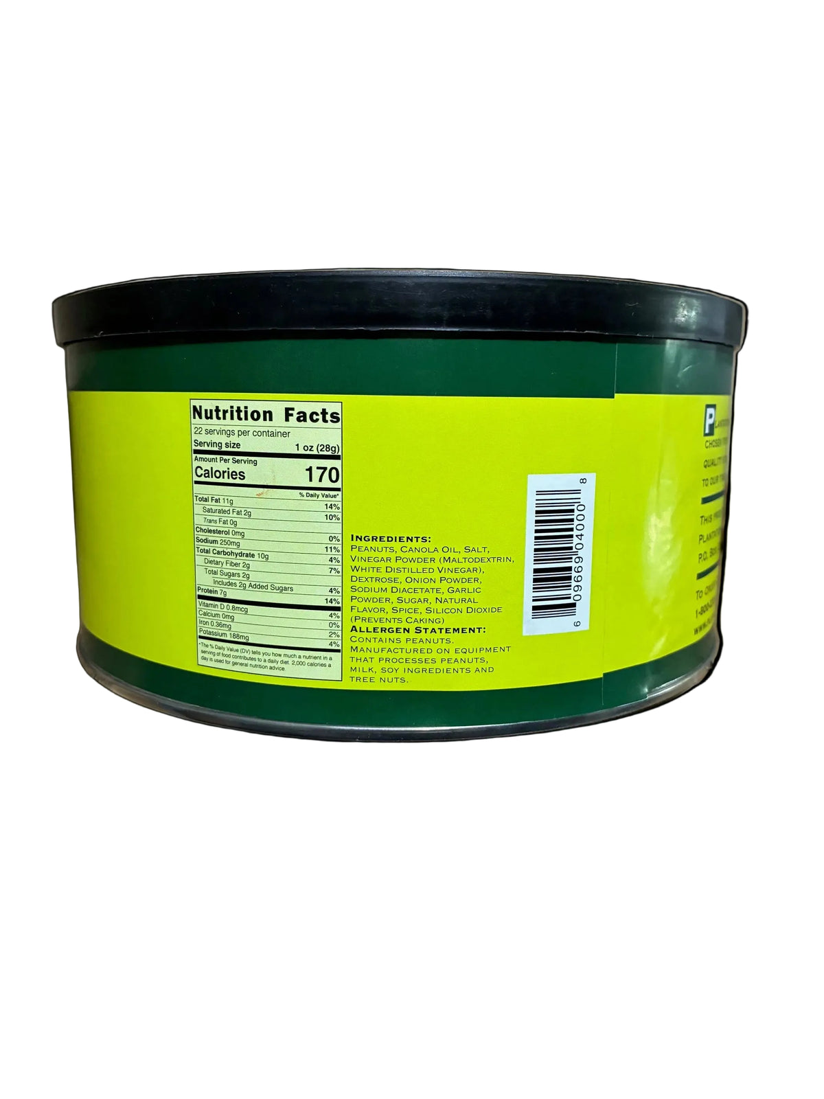 Plantation Peanuts of Wakefield Dill Pickle Nutrition Facts