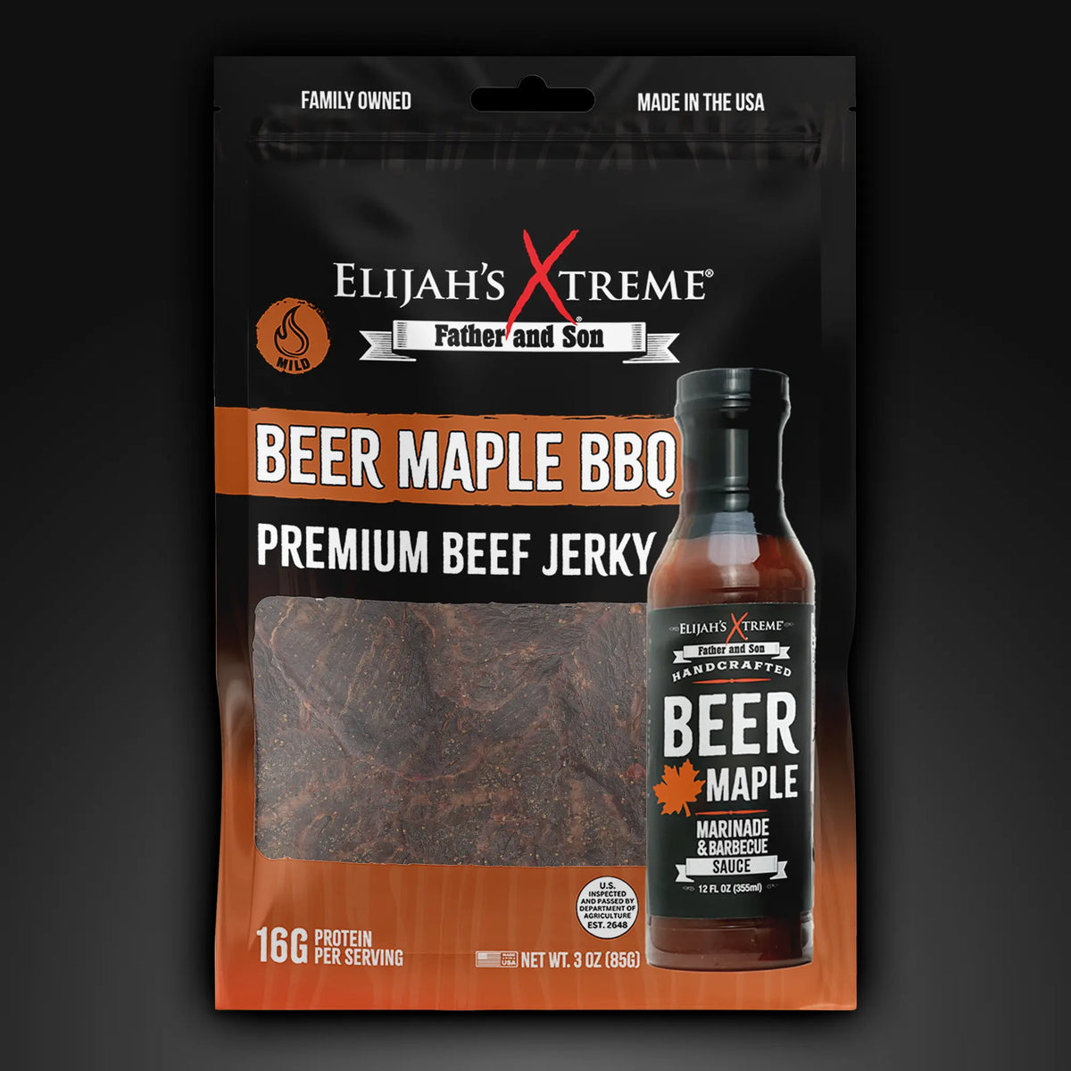Beer Maple BBQ Beef Jerky