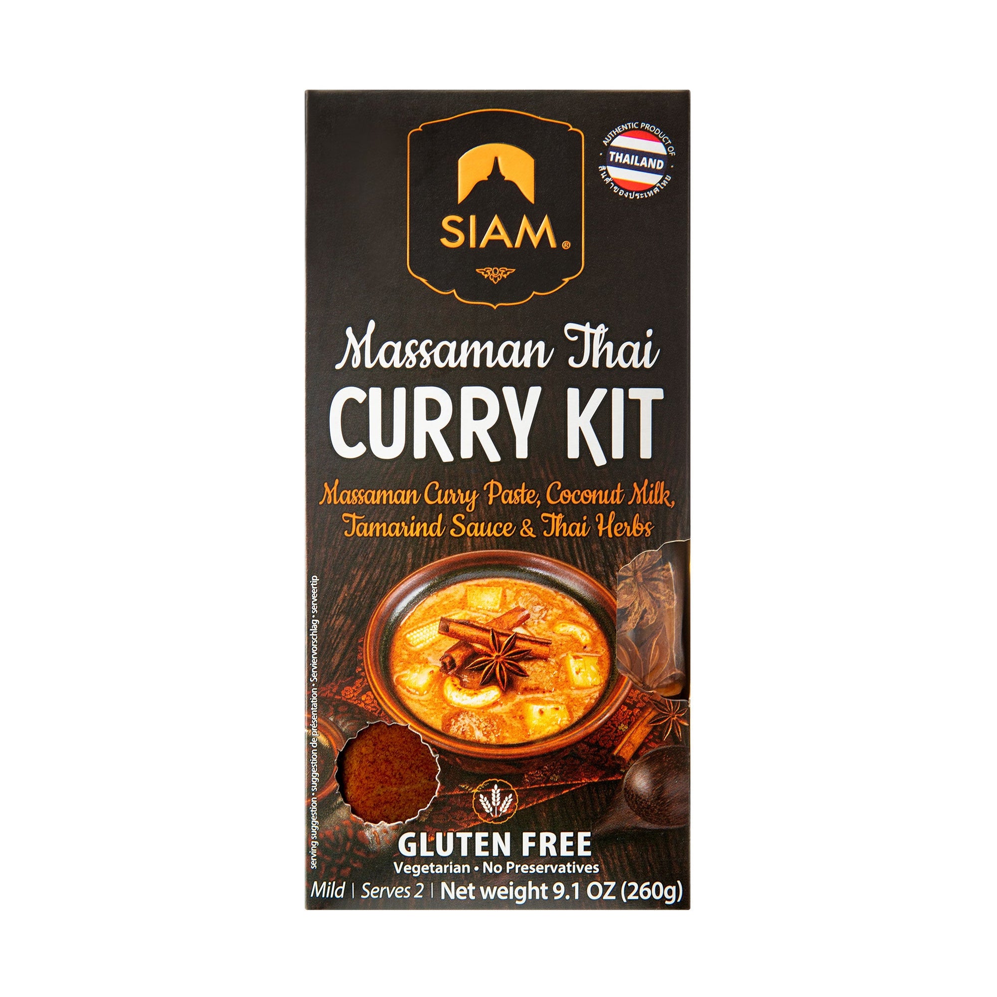 SIAM Massaman Thai Curry Kit, 9.1 oz (260g)