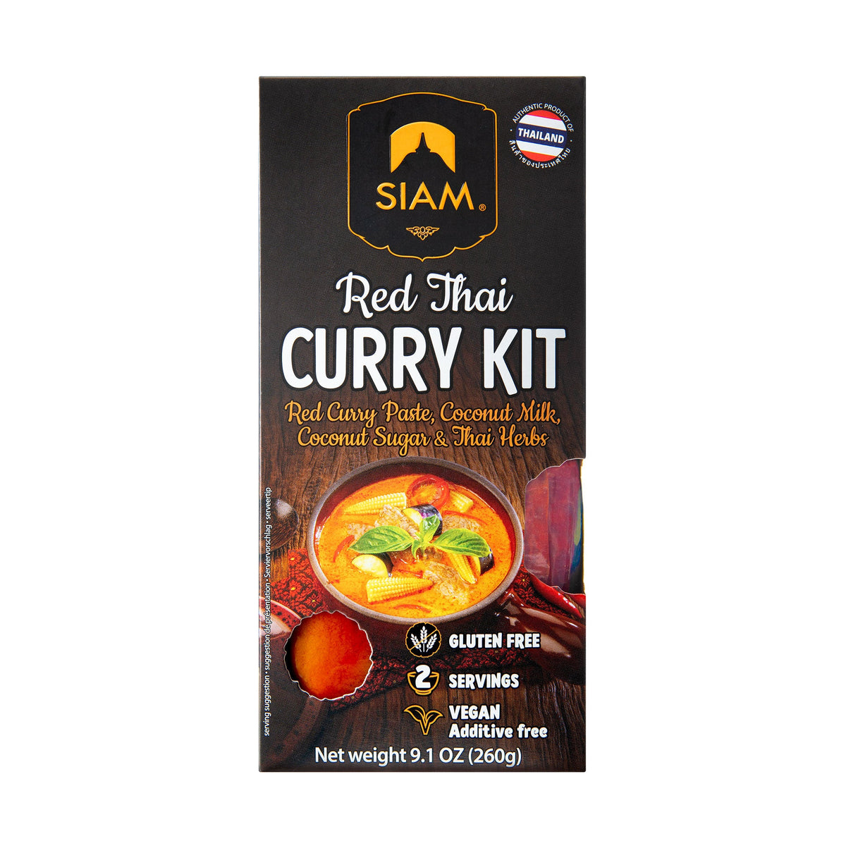 SIAM Thai Green, Red, &amp; Yellow Curry Kit Bundle, (9.1 oz Boxes)