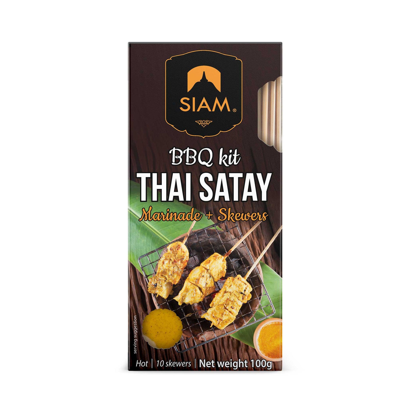 SIAM Satay BBQ Kit, 3.5 oz (100g)