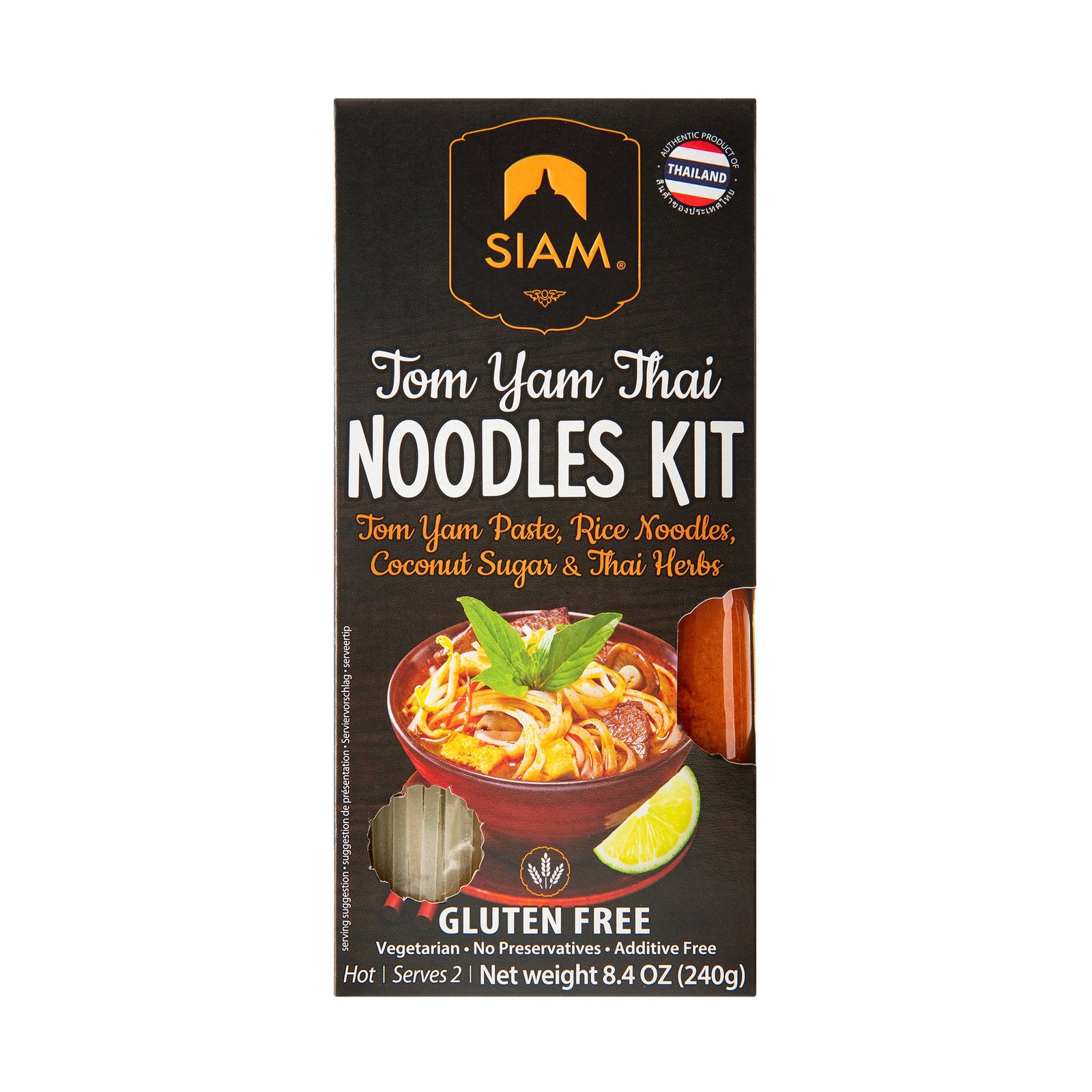 SIAM Tom Yam Thai Noodles Kit, 8.4 oz (240g)