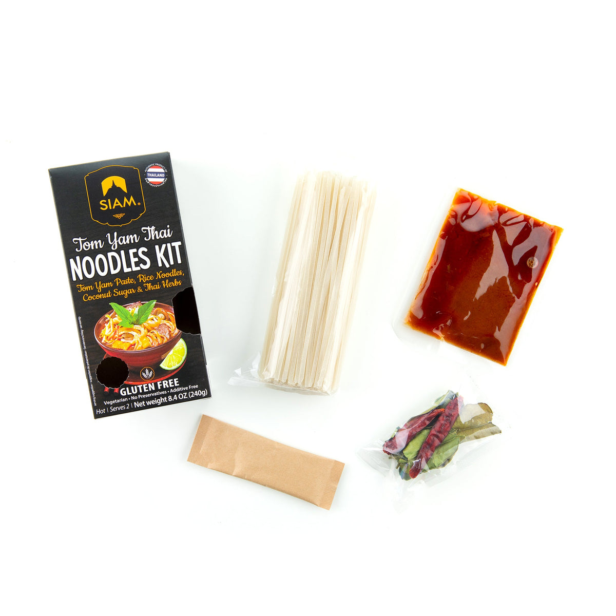 SIAM Tom Yam Thai Noodles Kit, 8.4 oz (240g)