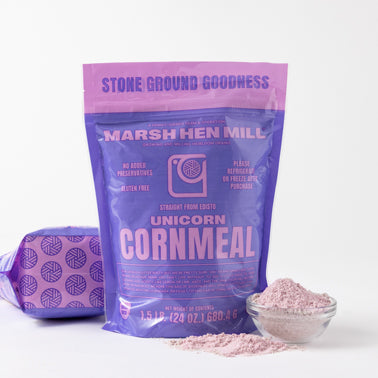 Marsh Hen Mill Sea Island Unicorn Ground Cornmeal, 24 oz - Certified Organic by Clemson University