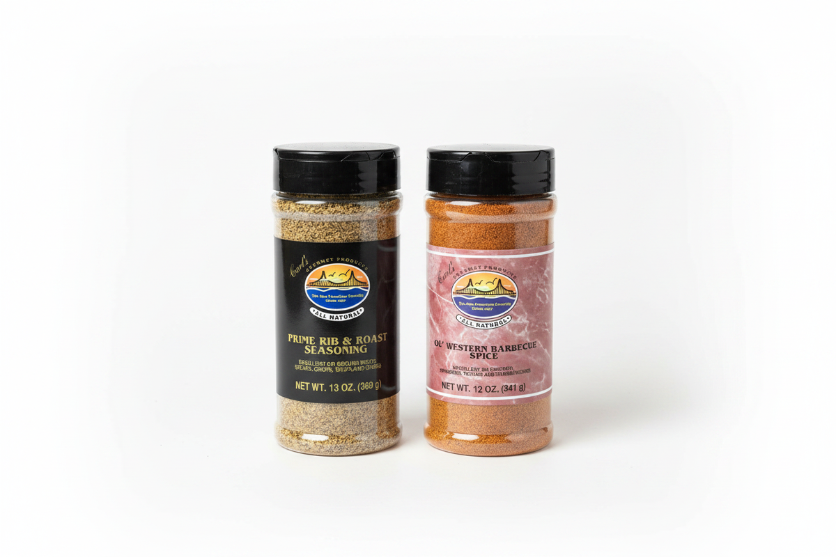 Carl's Gourmet Grill &amp; Roast Seasoning Bundle | Prime Rib &amp; BBQ Rub Set