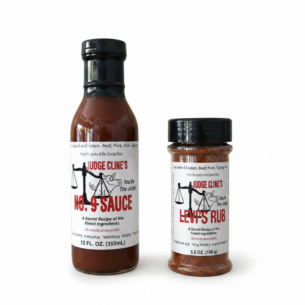 Judge Cline's No. 9 Sauce with Levi's Rub