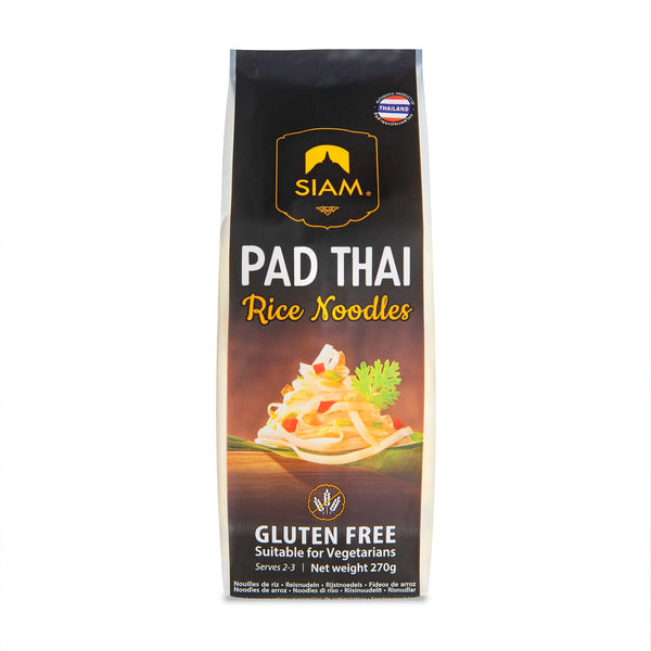 SIAM Pad Thai Rice Noodles, 9.5 oz (270g) - Snazzy Gourmet