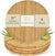 Ecowoven Bamboo Wood Plates (4) Serving Chargers/Platters for Sustainable Dining