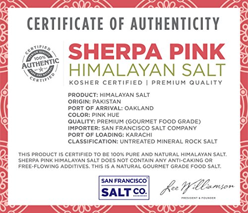 Sherpa Pink Himalayan Salt, 2lbs Extra-Fine Grain - Snazzy Gourmet