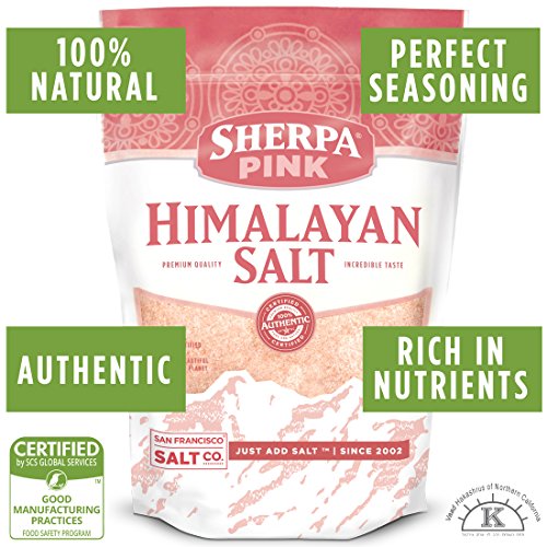 Sherpa Pink Himalayan Salt, 2lbs Extra-Fine Grain - Snazzy Gourmet