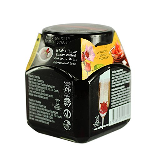 Wild Hibiscus Flowers in Syrup, 8.8 oz - Snazzy Gourmet