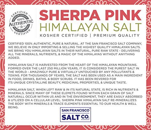 Sherpa Pink Himalayan Salt, 2lbs Extra-Fine Grain - Snazzy Gourmet