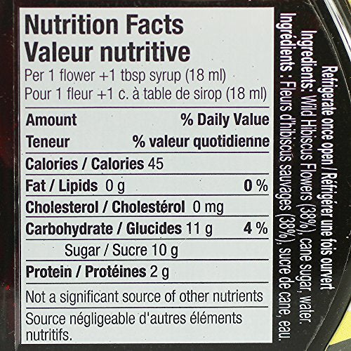 Wild Hibiscus Flowers in Syrup, 8.8 oz - Snazzy Gourmet