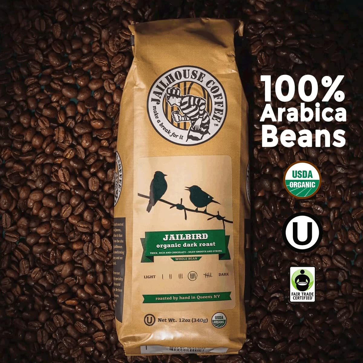 Jailhouse Coffee Jailbird Organic Blend, Ground