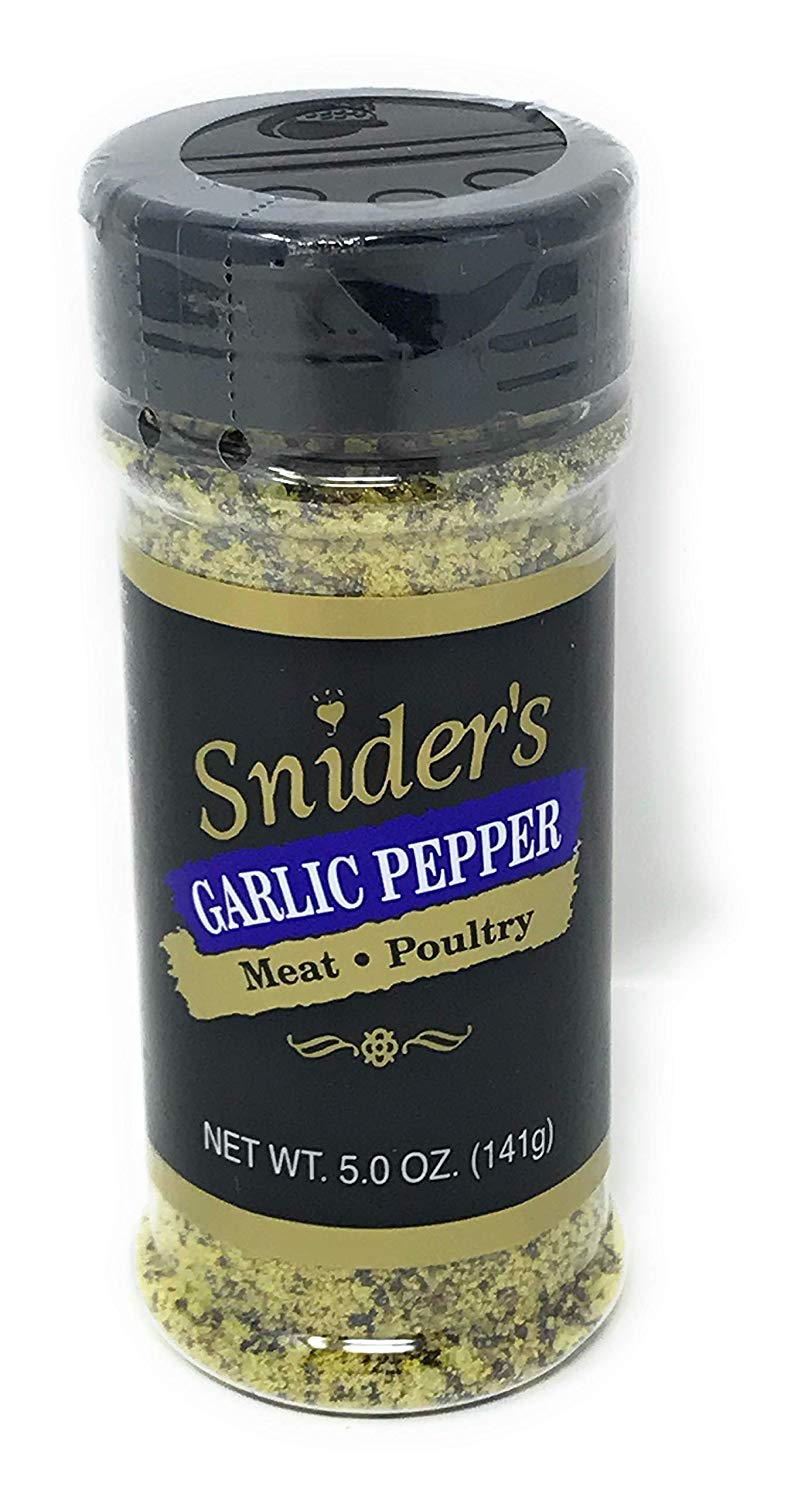 Snider&#39;s Garlic Pepper Seasoning, 5 oz - Snazzy Gourmet