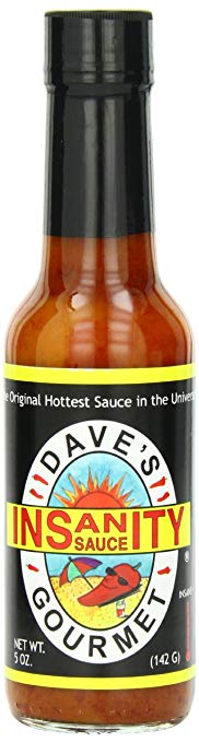 Dave&#39;s Gourmet Hot Sauce, Insanity, 5 oz - Snazzy Gourmet