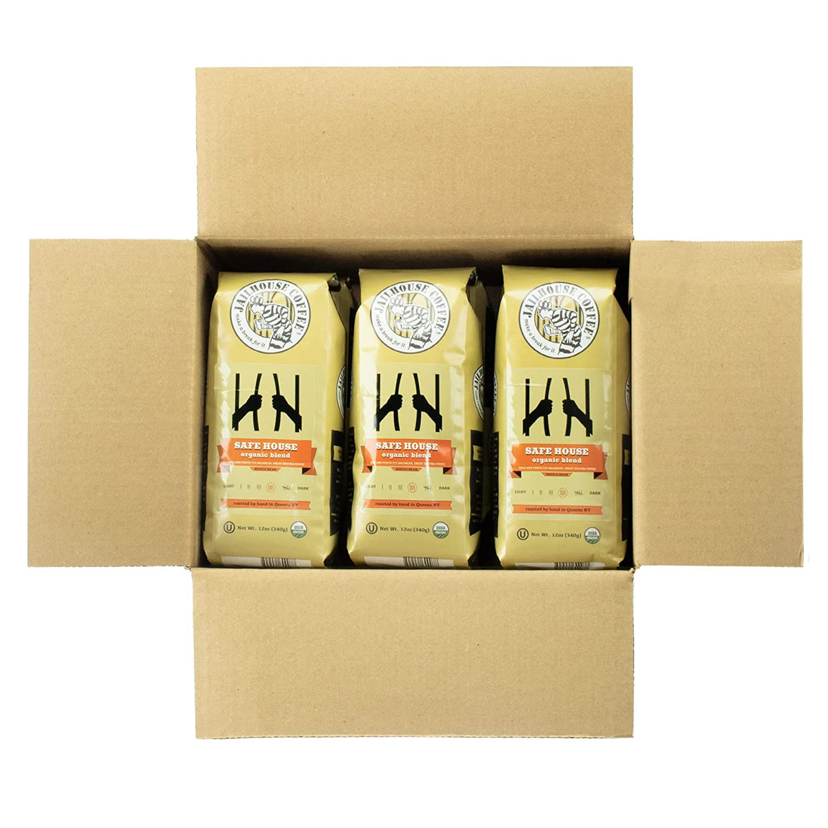 Jailhouse Coffee Safe House Organic Blend, Whole Bean