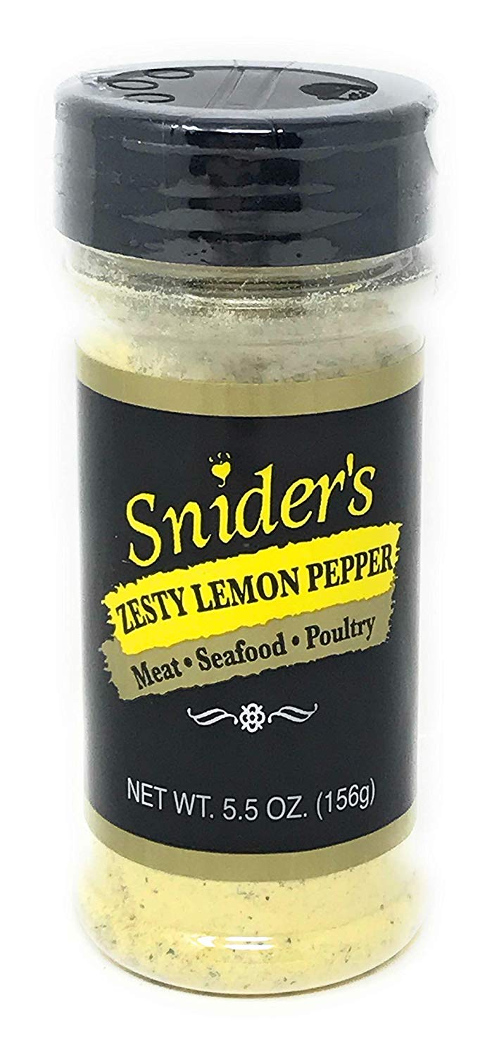 Snider&#39;s Zesty Lemon Pepper Seasoning, 5 oz - Snazzy Gourmet