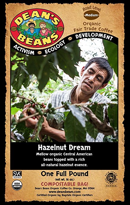 Dean's Beans Organic Coffee - Hazelnut Dream - Snazzy Gourmet
