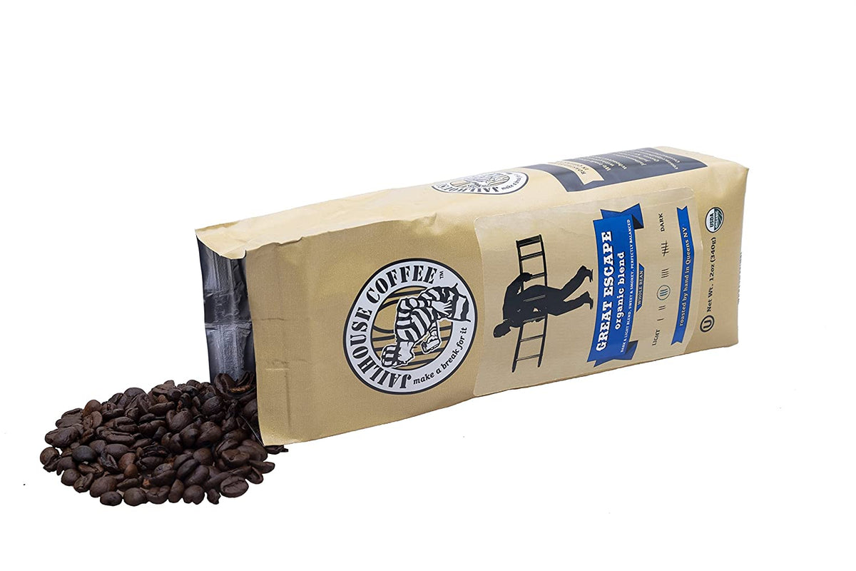 Jailhouse Coffee Great Escape Organic Blend, Whole Bean