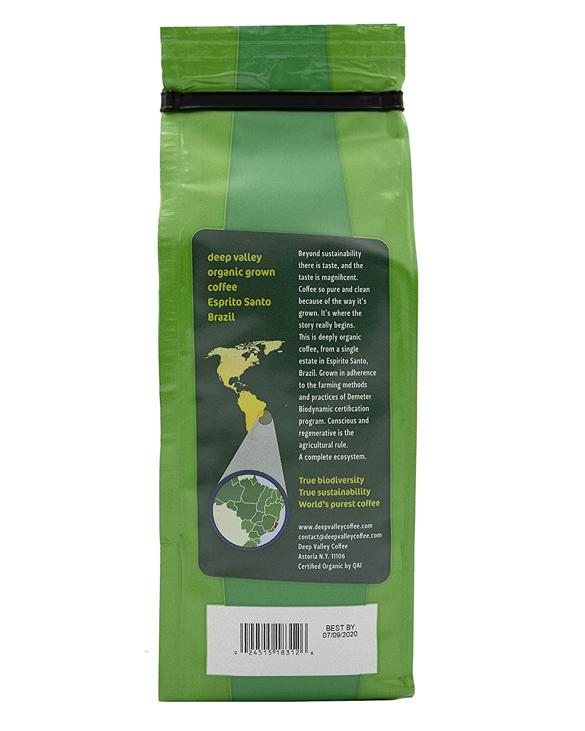 Deep Valley Certified BioDynamic Organic Medium Roast Whole Bean Coffee, 12 oz - Snazzy Gourmet