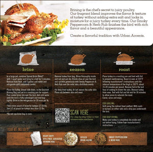 Urban Accents Gourmet Gobbler Turkey Brine and Rub Kit, Complete