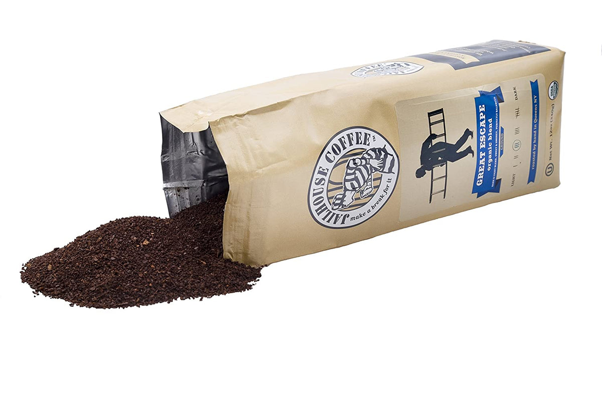 Jailhouse Coffee Great Escape Organic Blend, Ground - Snazzy Gourmet