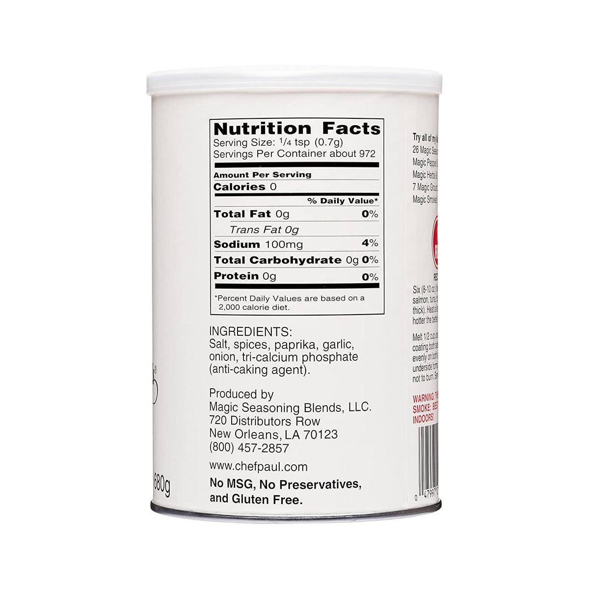 Chef Paul Blackened Redfish Magic Seasoning, 24 oz.