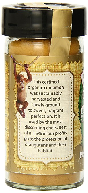 Red Ape Cinnamon Premium Ground Cinnamon, 2.3 Ounce Shaker - Snazzy Gourmet