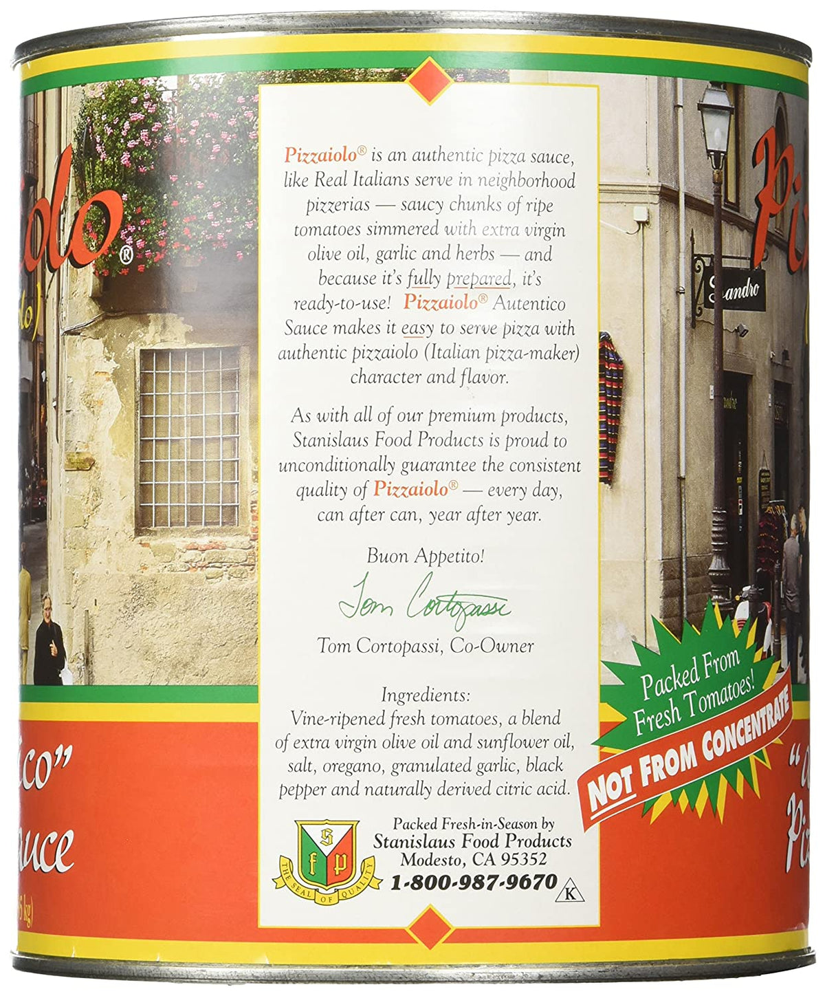 Pizzaiolo Pizza Sauce Autentico No. 10 Can (6 lb 8 oz)