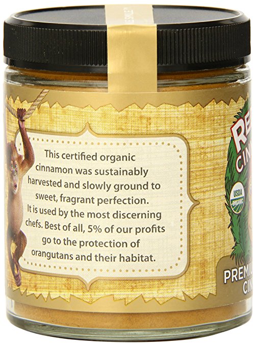 Red Ape Cinnamon Premium Ground Cinnamon, 3.6 Ounce Jar - Snazzy Gourmet