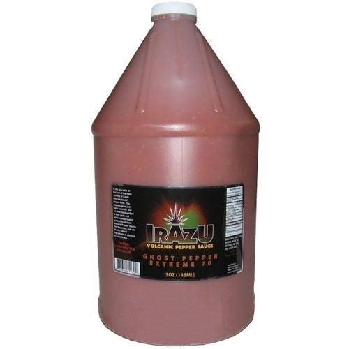 Irazu Volcanic Pepper Sauce - Ghost Pepper Extreme 70, 1 Gallon - Snazzy Gourmet