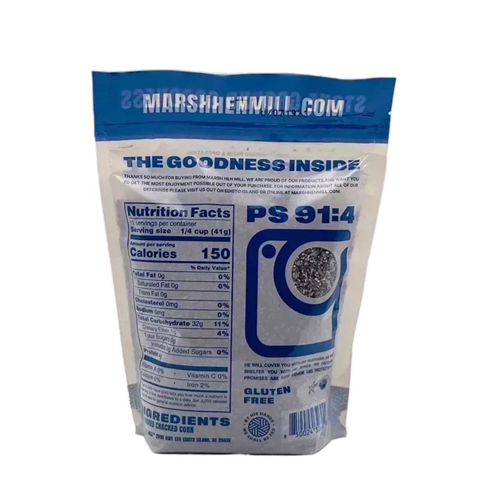 Marsh Hen Mill Sea Island Blue Grits, 24oz - Certified Organic by Clemson University