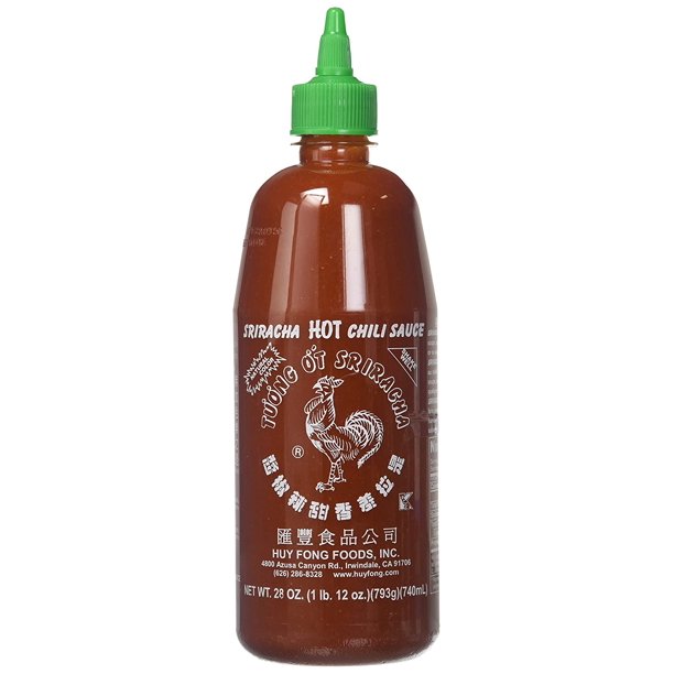 Huy Fong Foods Sriracha Hot Chili Sauce Bottle, 28 oz - Snazzy Gourmet
