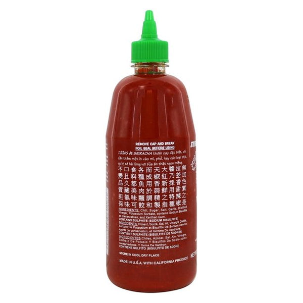 Huy Fong Foods Sriracha Hot Chili Sauce Bottle, 28 oz - Snazzy Gourmet