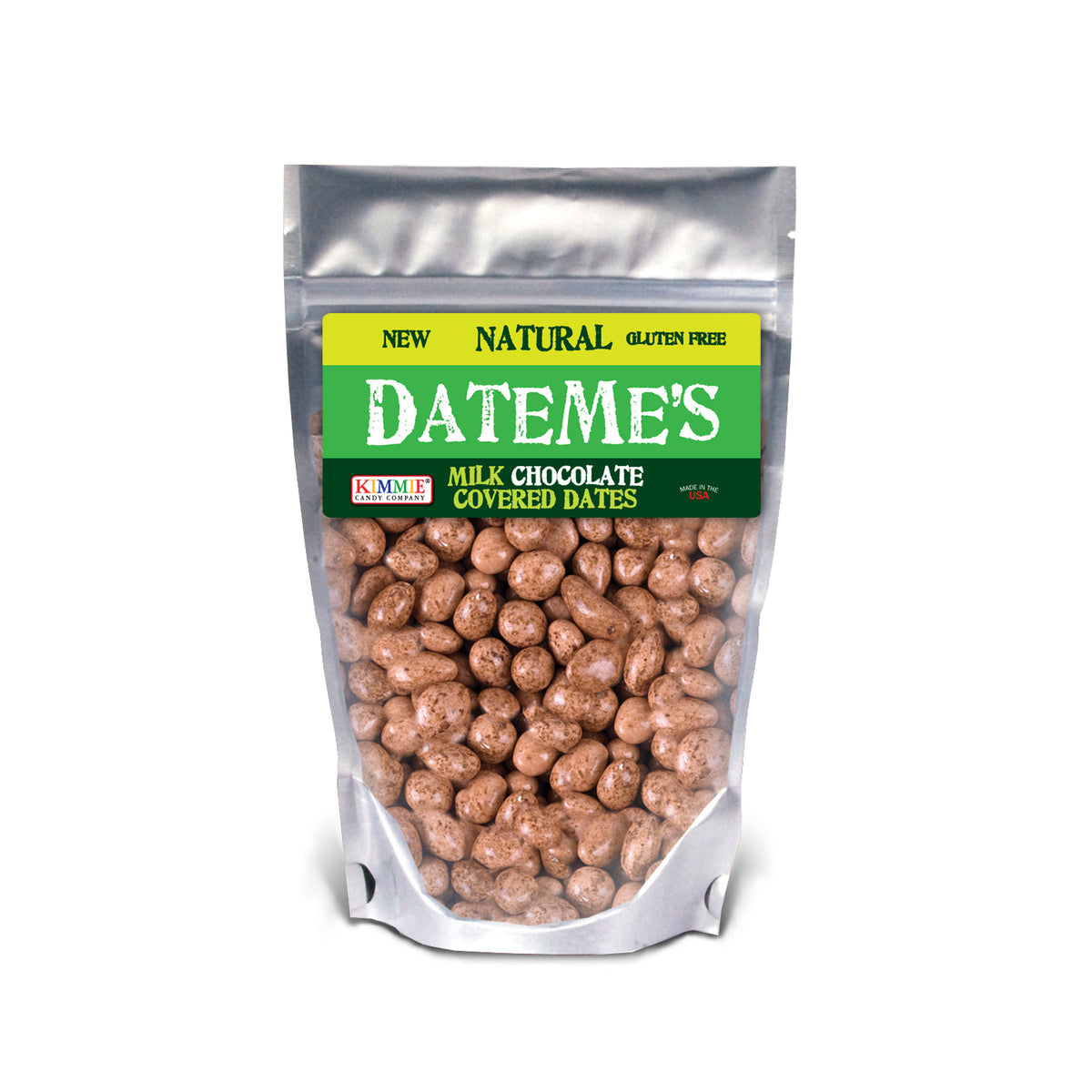 Kimmie Candy Premium DateMe's® Milk Chocolate Covered Dates, 7.4 oz Bag