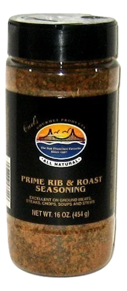 Carl's Gourmet All Natural Prime Rib & Roast Seasoning - 16 oz - Snazzy Gourmet